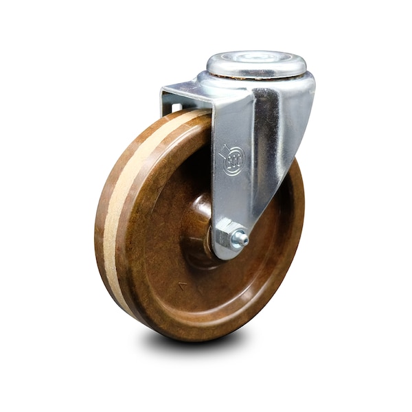 5 Inch High Temp Phenolic Wheel Swivel Bolt Hole Caster